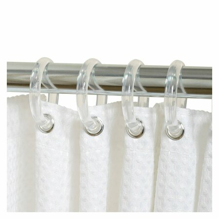 ZENITH PRODUCTS CLR SHOWER CURTAIN RINGS, 12PK SSR001KK